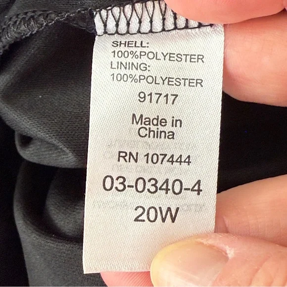 Jessica London Black Lace Midi Dress Plus Size 20W Formal Elegant Goth Witchy - Picture 8 of 9